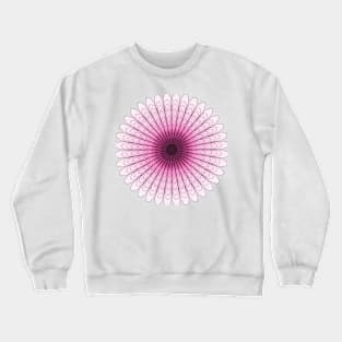 Pink Gradient Flower Crewneck Sweatshirt